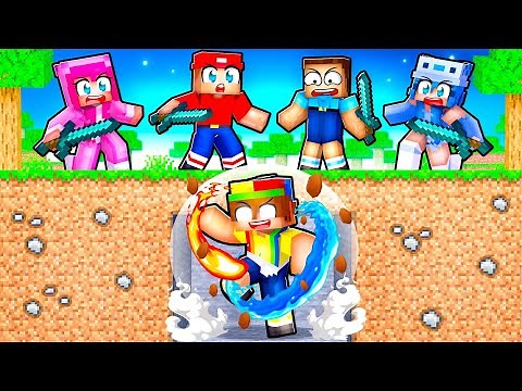HUNTERS vs ELEMENTAL SPEEDRUNNER In Minecraft!