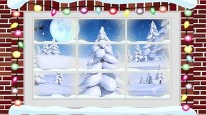 Animation Winter Landscape Santa Sleigh Seen Stock Footage Video (100% Royalty-free) 1080131783 | Shutterstock