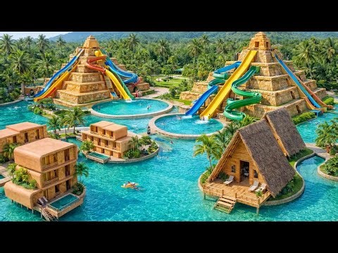 300 Days to Build a 5-Star Pyramid Resort with an Infinity Pool Using Only the Most Basic Tools