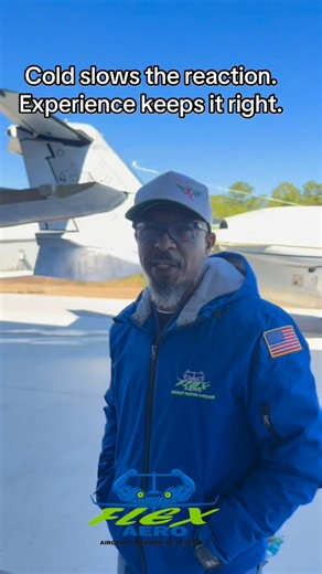 FLEX AERO PAINTING & INTERIOR on Instagram: "Priming a King Air 200 in cold weather. Same discipline. Same standards. You don’t rush chemistry — you adjust the process. Temperature changes the timing, not the mindset. Cold slows the reaction. Experience keeps it right. #flexaeropainting #AircraftPainting #KingAir200 #aviation"