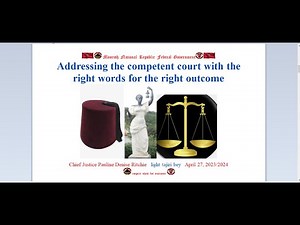 Addressing the competent court with the right words for the right outcome