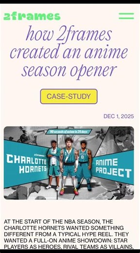 The big case-study in 2frames Animation Studio blog