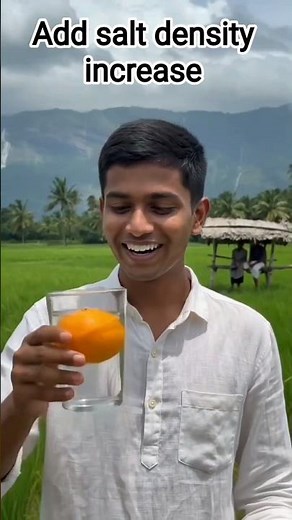 Orange Floats in Salt Water? Amazing Density Experiment Explained! 🍊🧂 | Science Facts #viralvideo