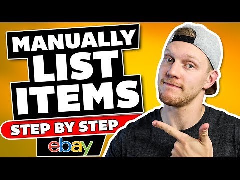 Manual eBay Product Listing: List an Item WITHOUT Software Step by Step Tutorial for Beginners