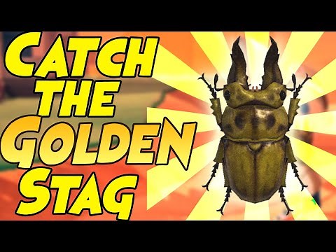 How to Catch a GOLDEN STAG in Animal Crossing New Horizons
