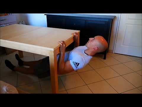 7 exercices pour se muscler avec une table
