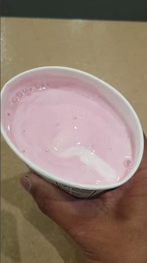 strawberry milkshake from McDonald's