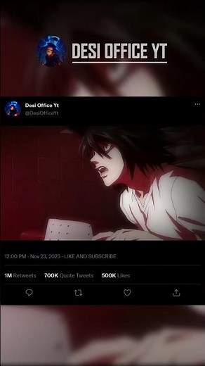 L Death Sad Moment Death Note #deathnote #deathnoteedit #anime #edit #short #viral #video