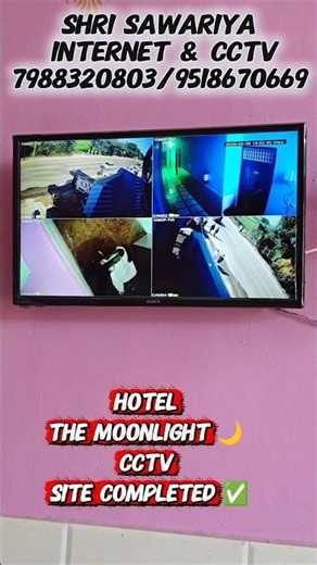 hotel the moonlight 🌙 cctv service given by Shri Sawariya internet & cctv _7988320803.