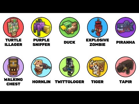 Every 10 New Minecraft Mobs Explained in 6 Minutes Part 2