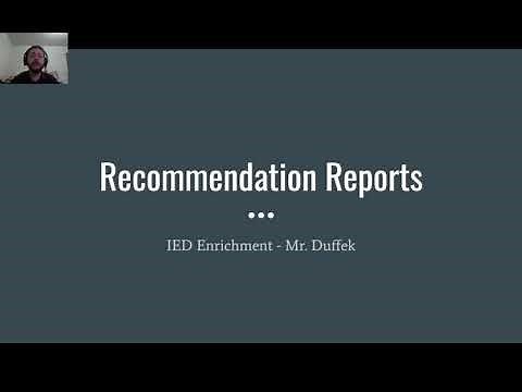 Recommendation Reports (Technical Writing)
