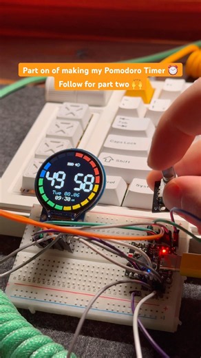 Making of my Pomodoro Timer #esp32 #arduino #maker #diyelectronics #coding #gadgets