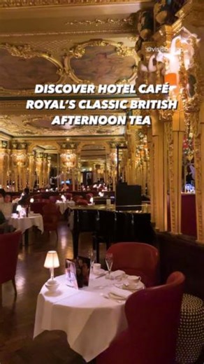 34K views · 383 reactions | Enjoying a classic British afternoon tea is a must during any visit to London and Hotel Cafe Royal is a perfect spot to add to your to-do list✨�Enjoy afternoon tea served in their famous golden salon known as the Grill Room with Champagne, tea and delicious sweet treats all served to the sounds of the live pianist. Don't forget to save this video for your next trip to the city! Hotel Cafe Royal #LetsDoLondon #VisitLondon | Visit London | Facebook