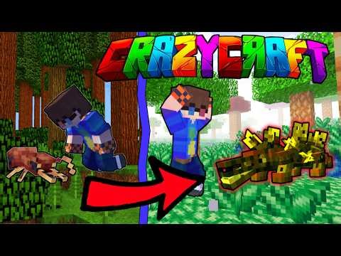 Visiting The Crystal Dimension! Minecraft Crazy Craft