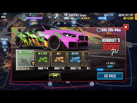 CSR2 - Konduit's Tuner Pit Races 13-36 | BMW 2023 M2 Coupe upgraded to Elite level 27 (4 stars)