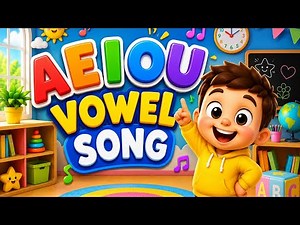 A E I O U Vowel Song 🎵 | Learn Vowels with Music | ABC Learning Song | Sing Along
