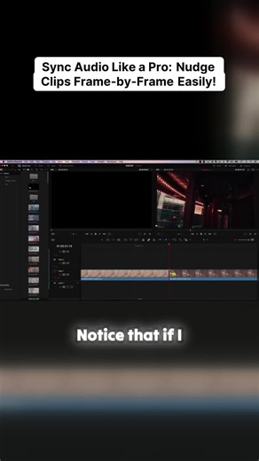 Unlock the secret to perfect audio syncing with this clever editing tip! Discover how to nudge your clips frame by frame with simple keyboard shortcuts that can enhance your video editing workflow. This technique is a game changer, especially when fine-tuning audio elements for a seamless audio-visual experience. Say goodbye to manual adjustments and let precision guide your edits! Whether you're a budding creator or a seasoned pro, this quick trick will elevate your projects to the next level. 