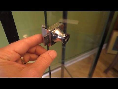 How to Install a Glass Display Case Lock