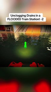 Unclogging Drains in a Flooded Train Station! - Gameplay