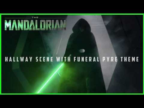 Luke Skywalker Rescue Scene with Funeral Pyre Theme | The Mandalorian finale