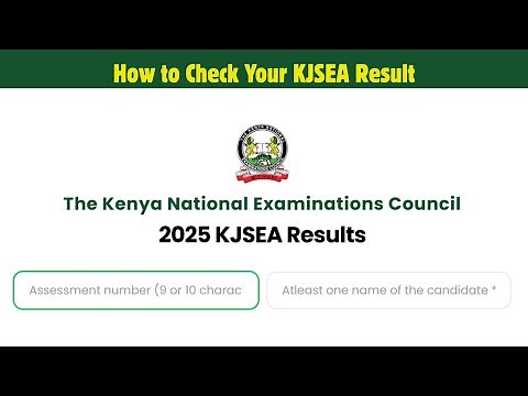 How to Check Your KJSEA Result 2025