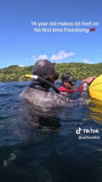14-Year-Old Achieves 66 Feet Freediving Milestone