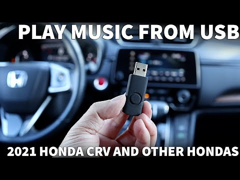 How to Play Music From USB Drive in a Honda CRV - USB Stick for Music in Civic Accord Insight HRV