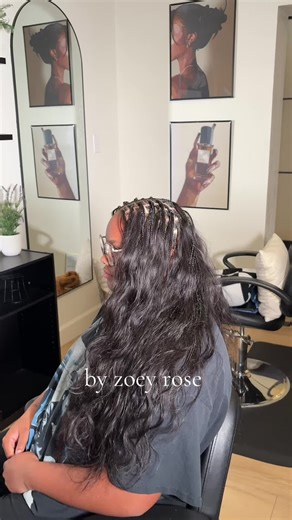 Bohemian Knotless Braids by Zoey Rose