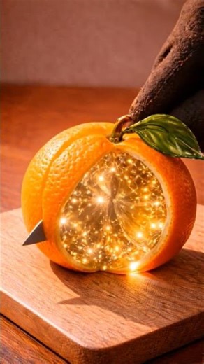 Glass Core Orange 🍊 | Looks Normal… Until You Cut It