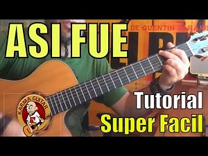 Como tocar ASI FUE de JUAN GABRIEL en GUITARRA | Tutorial FACIL para PRINCIPIANTES