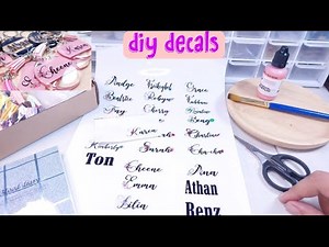 how i make decals without using Cricut/Silhouette Cameo Machines • Resin Art •ResinCrafts [reupload]
