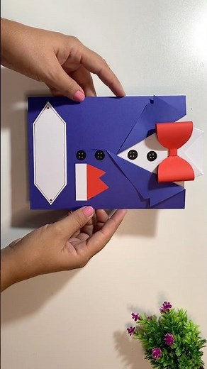 💌✨ Idea Rápida: Tarjeta para el Día del Padre 👨‍👧‍👦 Hecha a Mano | Manualidad Fácil