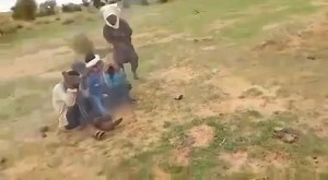 Quick Execution Of 5 Men With Machine Gun