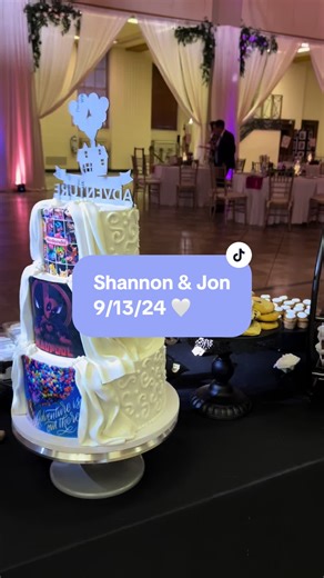 My second peek a boo cake EVER, and it was so fun to make! Its such an easy way to tie in your favorite movies or characters while still having an elegant cake. #cakedecorating #contentcreator