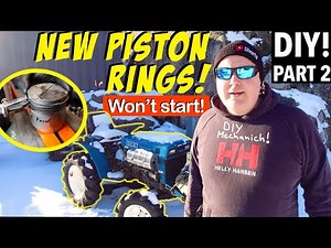 PISTON RINGS REPLACEMENT! Tractor repair! PART 2