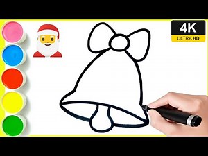 Christmas bell Drawing || Easy Christmas bell drawing || Meri Christmas drawing easy || By Arya Art