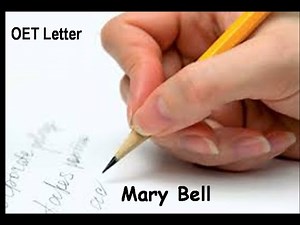 OET Writing / Discharge Letter/ Nursing #Mary Bell