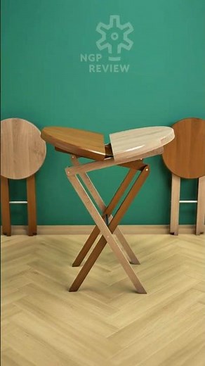 Simple DIY Folding Wooden Table & Chair Design. Dinning Set.