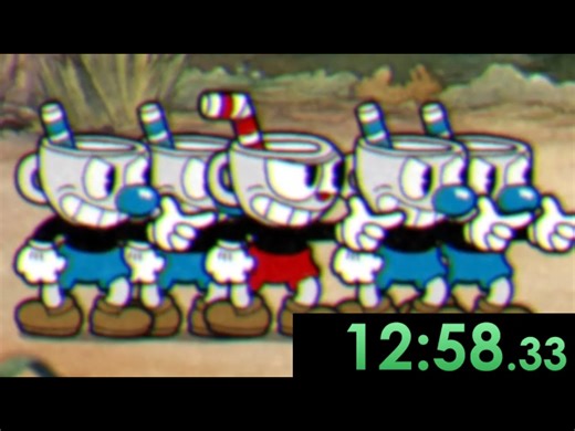 【中配】使用墨 MemoryStream 在《鬼泣》（Cuphead）中速通，墨人军队 - EazySpeezy