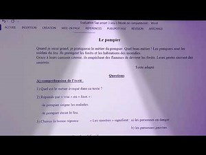 5ap le pompier examen 2ème trimestre