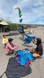 Flying a train goldfish kite on Parangkusumo beach | Deeva Kite