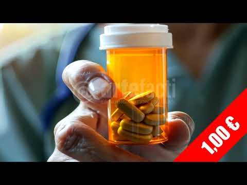 Pill Bottle In Hand — HD Pharmacy Stock Footage