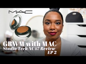 💄 GRWM Using New MAC Haul Products 🛍️ Studio Tech NC47 Review + All MAC Everyday Makeup Drawer