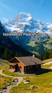 Concept Drone Shot of a Beautiful Log Cabin in the Swiss Alps. There is a beautiful Mountain View in the Backdrop 💖 🏡 ⛰️ . . . . #fypシ #fypシ゚viralシ #fyp #cabinlife | Log Cabins and Log Homes