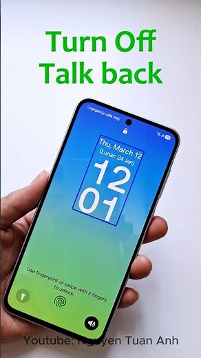 Turn off talkback android