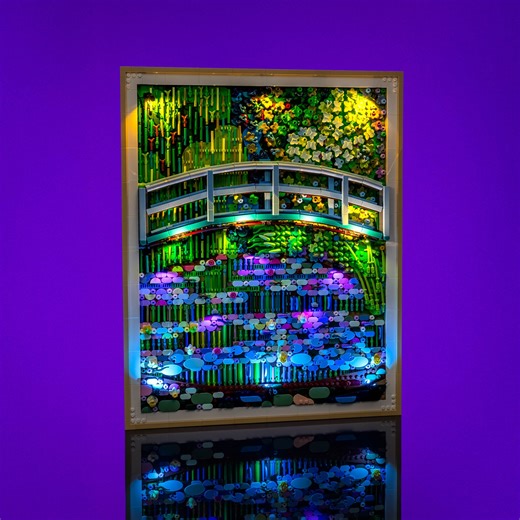 Light Kit for Claude Monet – Bridge over a Pond of Water Lilies #31220 | Light My Bricks