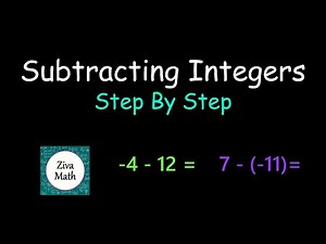 Subtracting Integers | Steps for Subtracting Integers