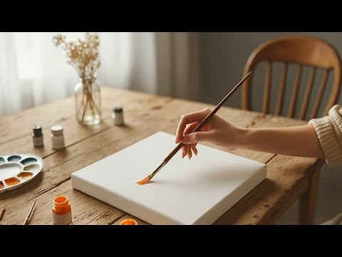 Looking Up Into Autumn Colors 🍁 | Easy Acrylic Painting Tutorial