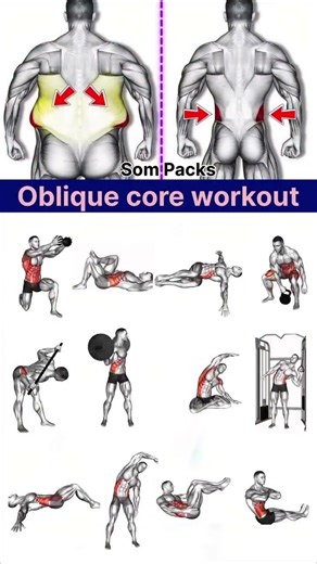 Oblique Core Workout 💪 | Get Sharp Side Abs & Strong Core Fast #workout #viral #homeworkout #trainin