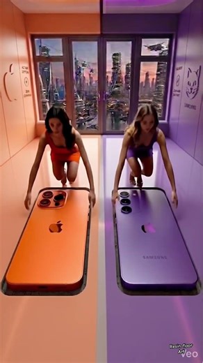 iPhone vs Samsung Resin Floor ❤️‍🔥 iPhone vs Samsung Comparison 😍 epoxy resin flooring #resinfloor